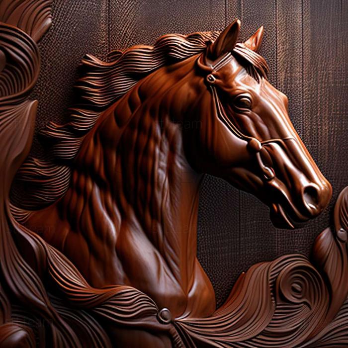 3D модель Анілін кінь знаменита тварина (STL)